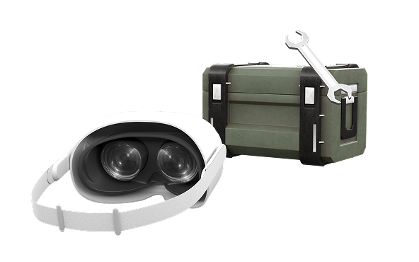 Casque Meta Quest avec outils de formation