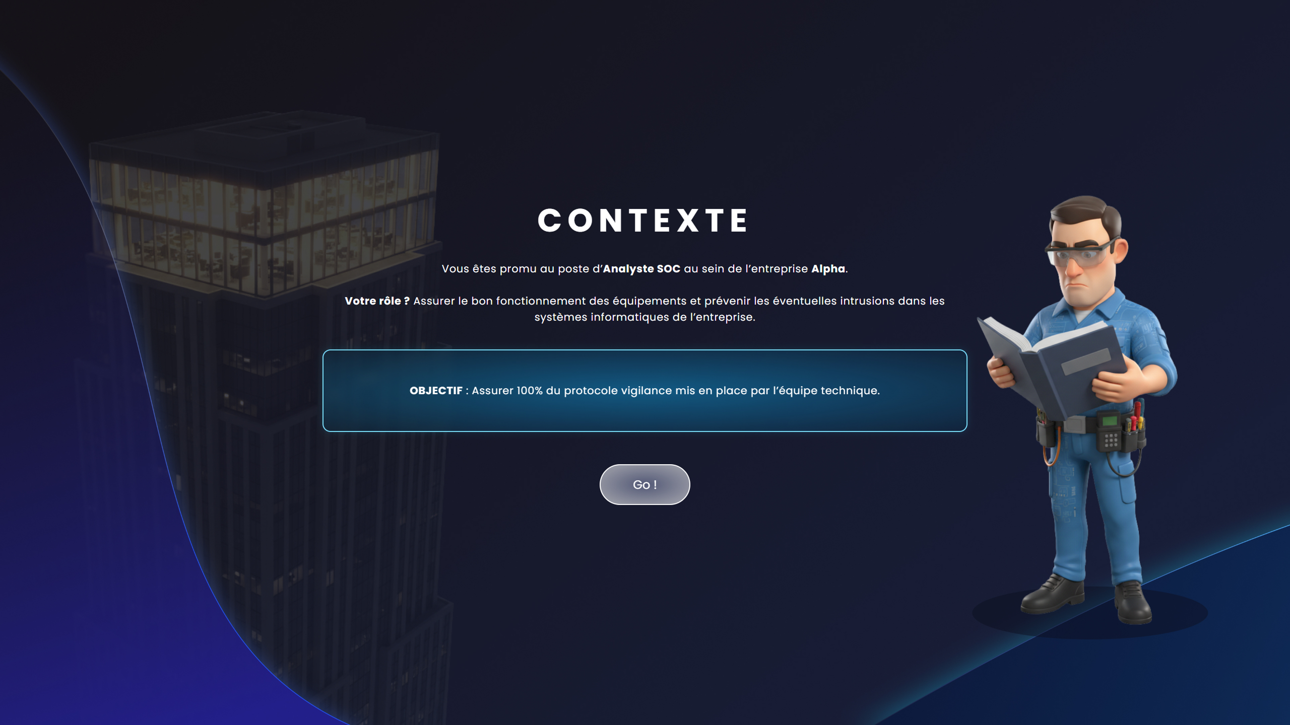 Contexte du serious game.