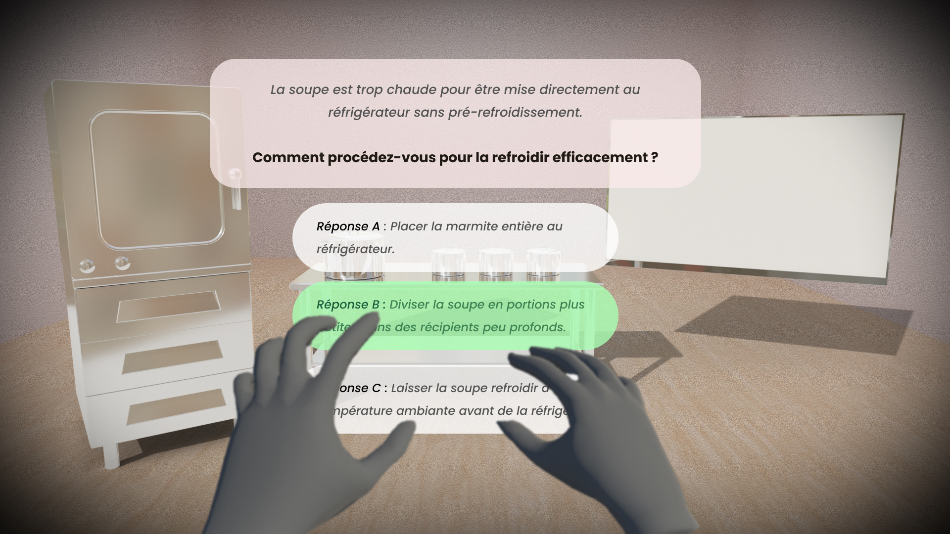 Formation sur les mesures d’hygiènes en restauration en VR