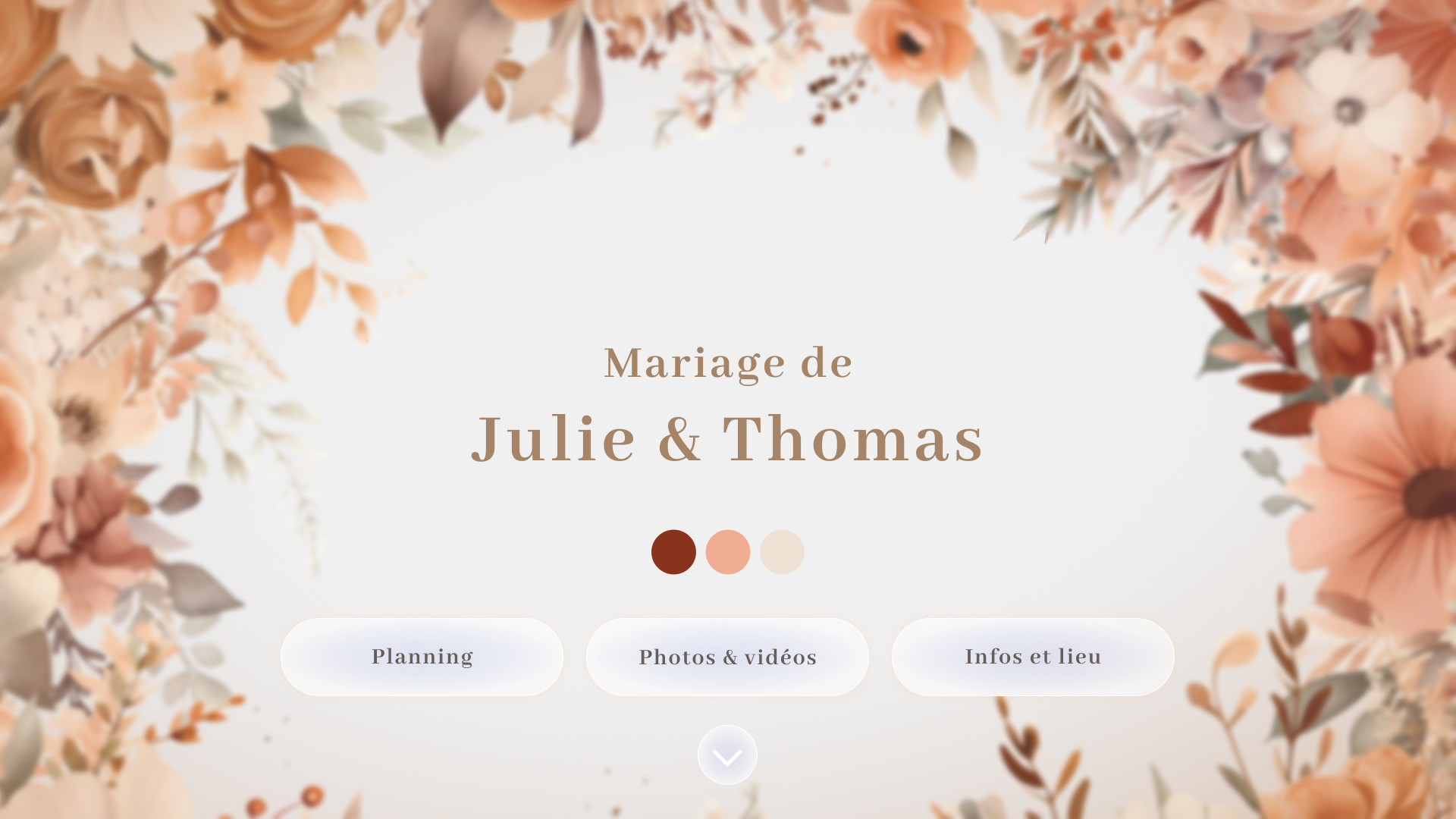 Site web pour mariage.